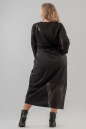 Платье балахон черного цвета 2636.79  No4|интернет-магазин vvlen.com