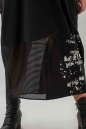 Платье балахон черного цвета 2636.79  No6|интернет-магазин vvlen.com