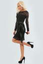 Коктейльное платье футляр черного цвета 840.12 No0|интернет-магазин vvlen.com