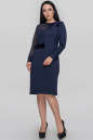 Платье футляр синего цвета 2778.47  No0|интернет-магазин vvlen.com