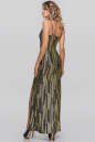 Вечернее платье с длинной юбкой черного с золотистым цвета 2887.124 No2|интернет-магазин vvlen.com