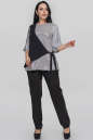 Блуза  серебристого цвета 2870.128 No1|интернет-магазин vvlen.com