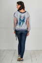 Блуза бирюзового цвета kl  179 No8|интернет-магазин vvlen.com