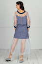 Клубное платье с расклешённой юбкой бирюзового цвета kl  185 No2|интернет-магазин vvlen.com