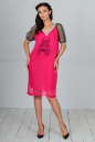 Клубное платье балахон малинового цвета kl  192 No0|интернет-магазин vvlen.com