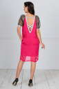 Клубное платье балахон малинового цвета kl  192 No2|интернет-магазин vvlen.com