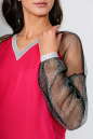 Блуза малинового цвета kl  182-183 No1|интернет-магазин vvlen.com