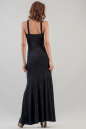 Вечернее платье с расклешённой юбкой темно-синего цвета 475.6 No2|интернет-магазин vvlen.com