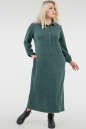 Платье рубашка зеленого цвета 2677-1.105  No0|интернет-магазин vvlen.com