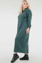 Платье рубашка зеленого цвета 2677-1.105  No1|интернет-магазин vvlen.com