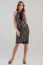 Коктейльное платье футляр черного цвета 1248.32 No0|интернет-магазин vvlen.com