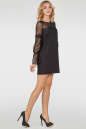 Коктейльное платье трапеция черного цвета 2752.47 No1|интернет-магазин vvlen.com