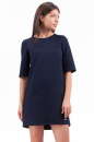 Повседневное платье футляр темно-синего цвета 2232.75-3|интернет-магазин vvlen.com