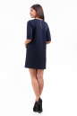 Повседневное платье футляр темно-синего цвета 2232.75-3 No3|интернет-магазин vvlen.com