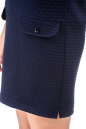Повседневное платье футляр темно-синего цвета 2227.75-3 No5|интернет-магазин vvlen.com