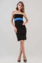 Коктейльное платье с открытыми плечами черного цвета 653-1.2 No0|интернет-магазин vvlen.com