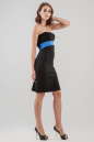 Коктейльное платье с открытыми плечами черного цвета 653-1.2 No1|интернет-магазин vvlen.com