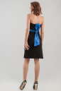 Коктейльное платье с открытыми плечами черного цвета 653-1.2 No3|интернет-магазин vvlen.com