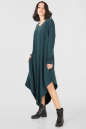 Платье оверсайз темно-зеленого цвета it 304-3 No1|интернет-магазин vvlen.com