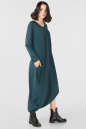 Платье оверсайз темно-зеленого цвета it 304-3 No2|интернет-магазин vvlen.com