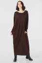 Платье оверсайз шоколадного цвета it 227 No0|интернет-магазин vvlen.com