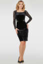 Коктейльное платье футляр черного цвета 2755.26 No0|интернет-магазин vvlen.com