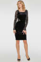 Коктейльное платье футляр черного цвета 2755.26 No1|интернет-магазин vvlen.com