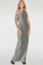 Вечернее платье с открытыми плечами серебристо-зеленого цвета 2783.98 No2|интернет-магазин vvlen.com
