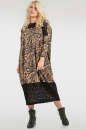 Платье оверсайз коричневого цвета 2715.17 No2|интернет-магазин vvlen.com