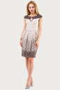 Летнее платье с юбкой тюльпан бежевого цвета 1554.33 No1|интернет-магазин vvlen.com