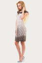 Летнее платье с юбкой тюльпан бежевого цвета 1554.33 No2|интернет-магазин vvlen.com