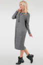 Платье оверсайз серого цвета 2665-2.31 No1|интернет-магазин vvlen.com