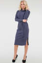 Повседневное платье  мешок синего цвета 2737-1.107 No0|интернет-магазин vvlen.com