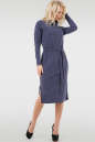 Повседневное платье  мешок синего цвета 2737-1.107 No1|интернет-магазин vvlen.com