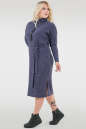 Повседневное платье  мешок синего цвета 2737-1.107 No4|интернет-магазин vvlen.com