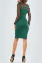 Офисное платье футляр темно-зеленого цвета 2456.47 No2|интернет-магазин vvlen.com