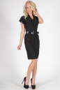Офисное платье с юбкой тюльпан черного цвета 1634.14 No2|интернет-магазин vvlen.com