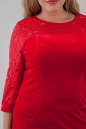 Платье футляр красного цвета 2638.26  No3|интернет-магазин vvlen.com