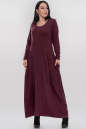 Платье оверсайз бордового цвета 2858.17 No2|интернет-магазин vvlen.com