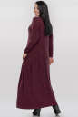 Платье оверсайз бордового цвета 2858.17 No5|интернет-магазин vvlen.com
