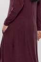 Платье оверсайз бордового цвета 2858.17 No6|интернет-магазин vvlen.com