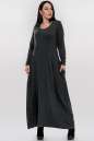 Платье оверсайз темно-серого цвета 2858.17 No3|интернет-магазин vvlen.com
