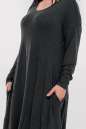 Платье оверсайз темно-серого цвета 2858.17 No4|интернет-магазин vvlen.com