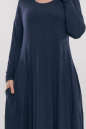 Платье оверсайз синего цвета 2858.17 No1|интернет-магазин vvlen.com
