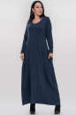 Платье оверсайз синего цвета 2858.17 No2|интернет-магазин vvlen.com