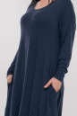 Платье оверсайз синего цвета 2858.17 No4|интернет-магазин vvlen.com