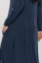 Платье оверсайз синего цвета 2858.17 No6|интернет-магазин vvlen.com