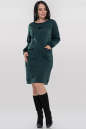 Повседневное платье  мешок зеленого цвета 2869.94 No0|интернет-магазин vvlen.com
