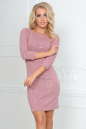 Повседневное платье футляр розового цвета 2218-1.92 No0|интернет-магазин vvlen.com