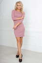 Повседневное платье футляр розового цвета 2218-1.92 No1|интернет-магазин vvlen.com